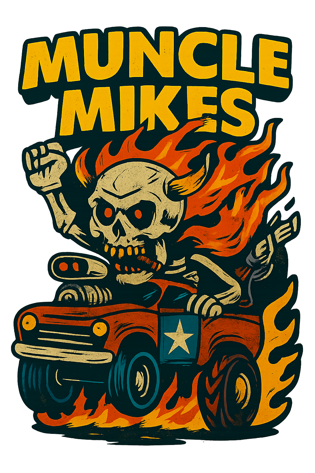 Muncle Mikes Hot Rod and Rat Rod Shirt Mayhem! Monster Rods! (028)