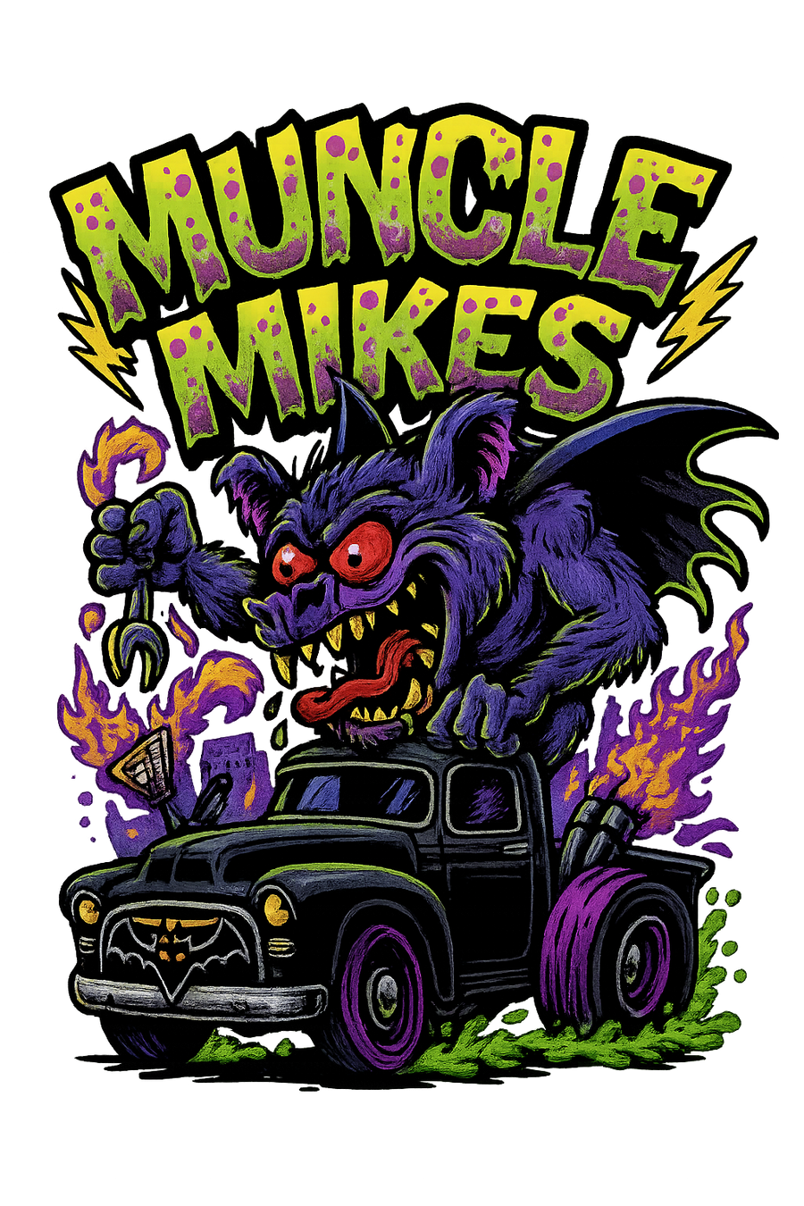 Muncle Mikes Hot Rod and Rat Rod Shirt Mayhem! Monster Rods! (029)
