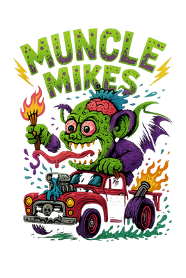 Muncle Mikes Hot Rod and Rat Rod Shirt Mayhem! Monster Rods! (030)
