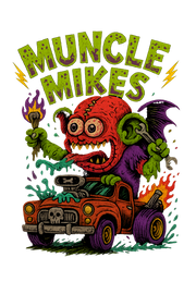 Muncle Mikes Hot Rod and Rat Rod Shirt Mayhem! Monster Rods! (031)