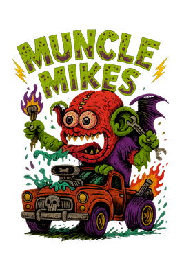 Muncle Mikes Hot Rod and Rat Rod Shirt Mayhem! Monster Rods! (031)