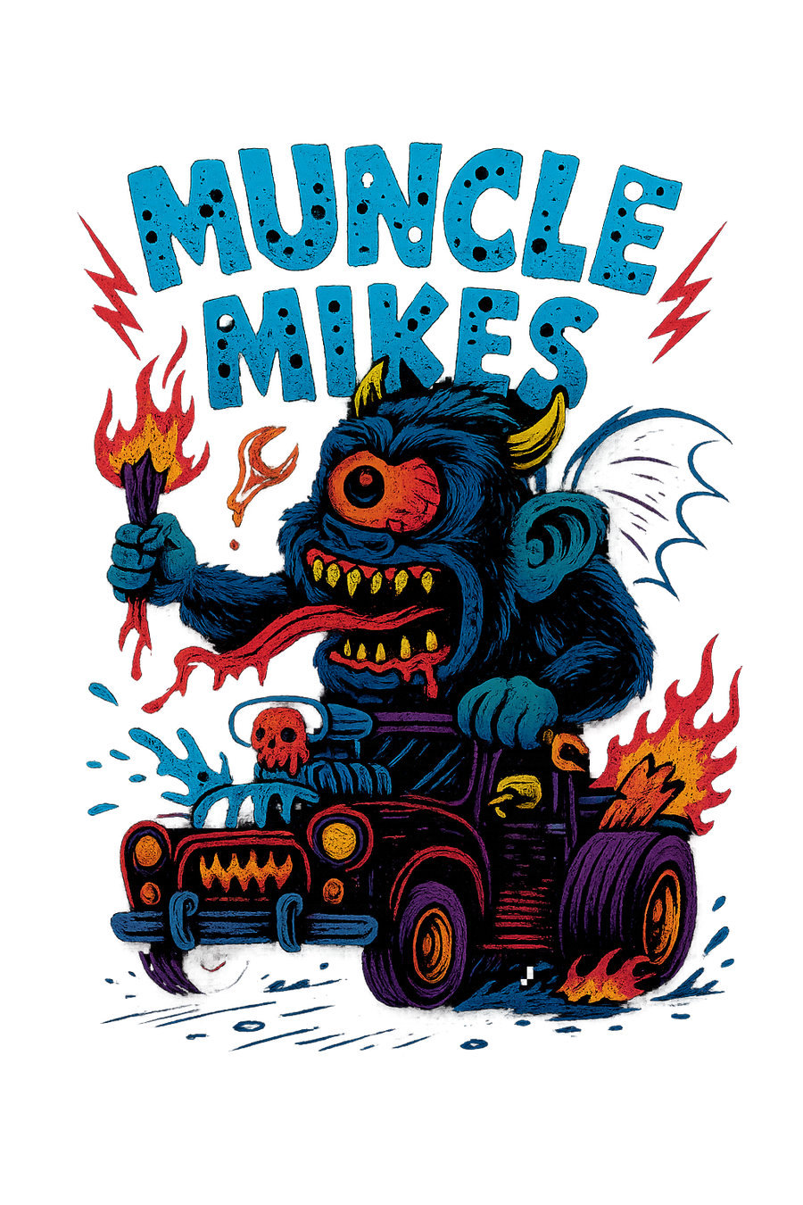 Muncle Mikes Hot Rod and Rat Rod Shirt Mayhem! Monster Rods! (032)