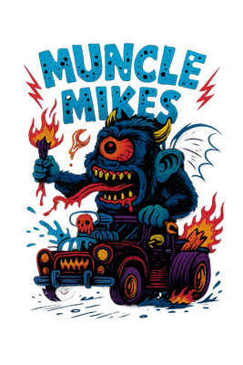 Muncle Mikes Hot Rod and Rat Rod Shirt Mayhem! Monster Rods! (032)
