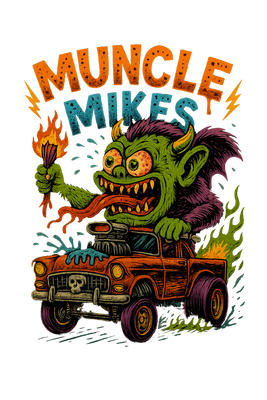 Muncle Mikes Hot Rod and Rat Rod Shirt Mayhem! Monster Rods! (033)