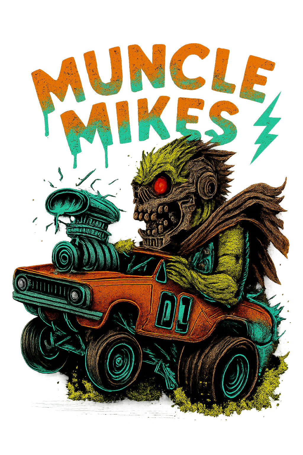 Muncle Mikes Hot Rod and Rat Rod Shirt Mayhem! Monster Rods! (036)