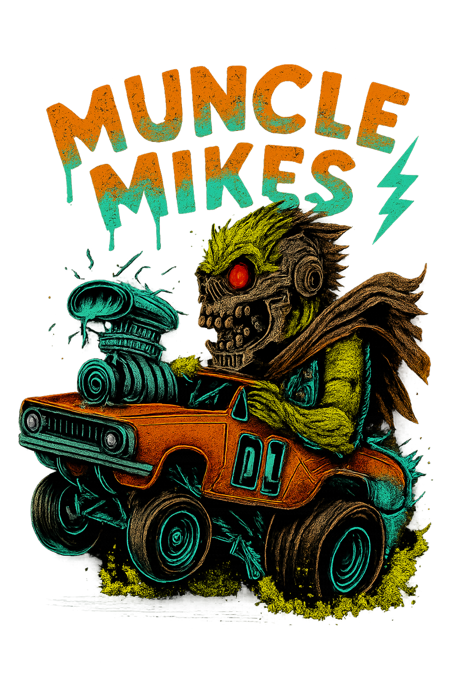 Muncle Mikes Hot Rod and Rat Rod Shirt Mayhem! Monster Rods! (036)