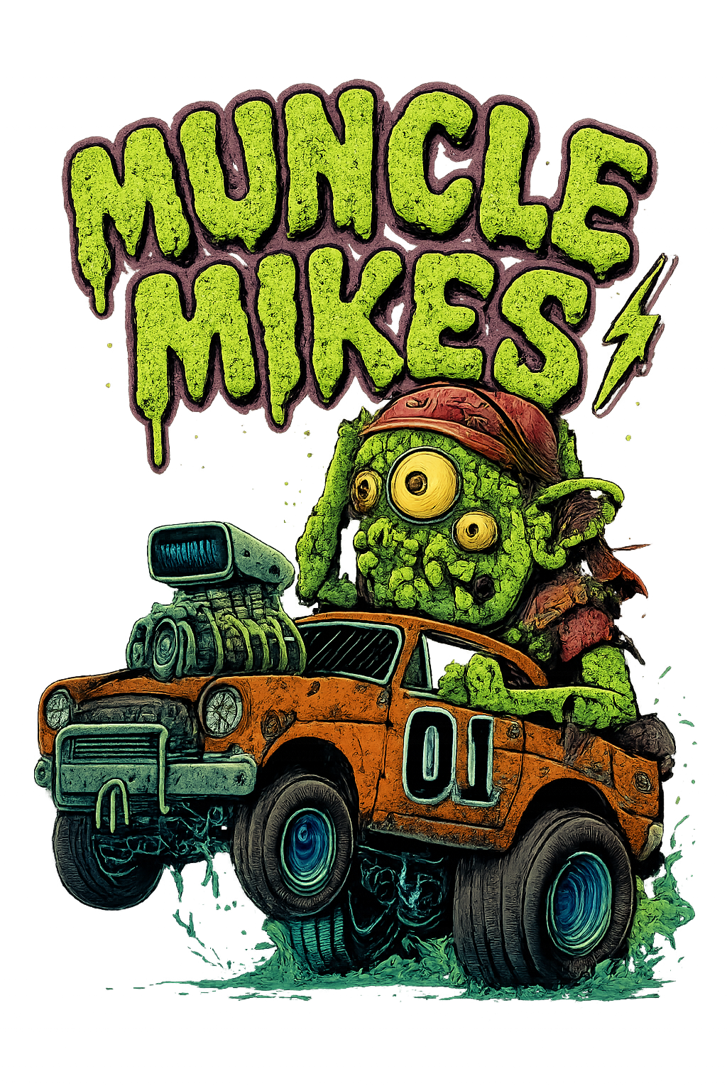 Muncle Mikes Hot Rod and Rat Rod Shirt Mayhem! Monster Rods! (037)