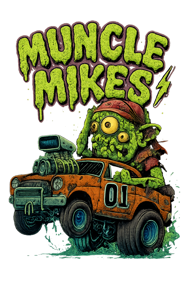 Monster Rods 037 hot rod artwork featured on the T-shirt