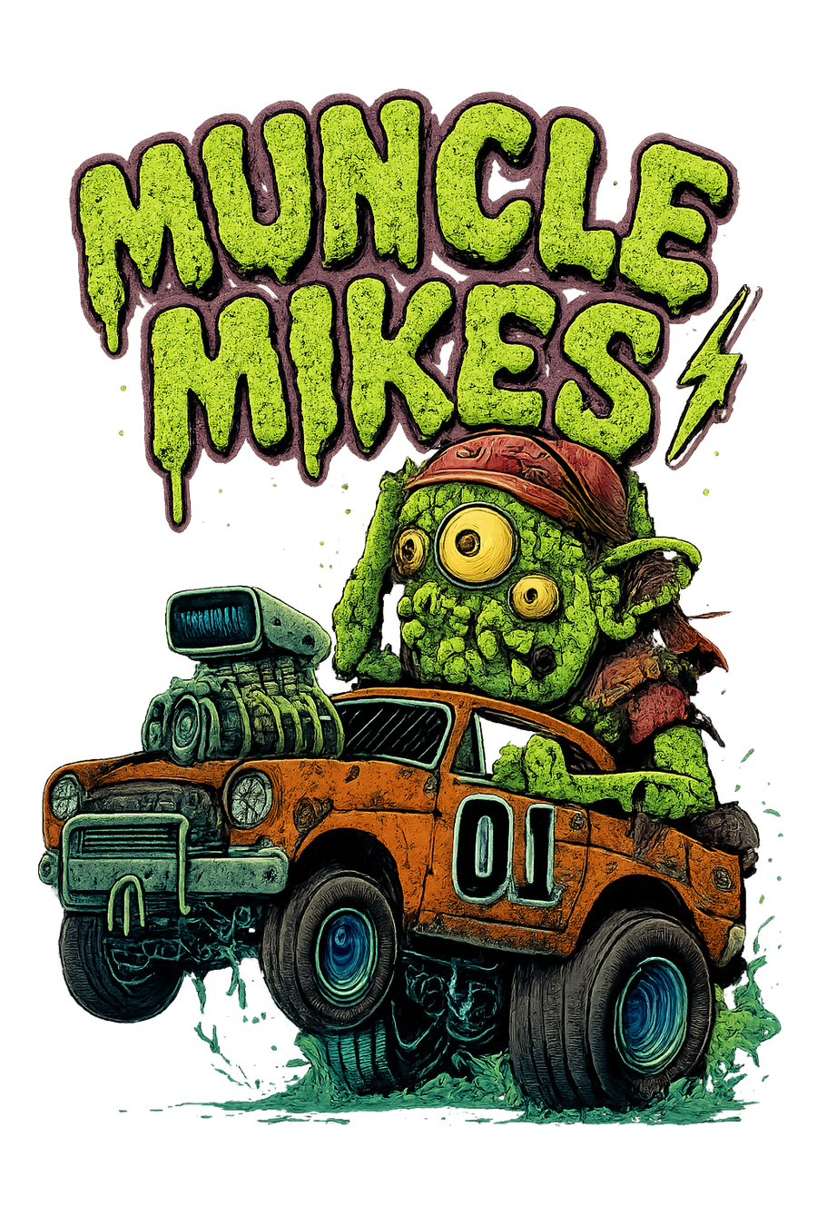 Muncle Mikes Hot Rod and Rat Rod Shirt Mayhem! Monster Rods! (037)
