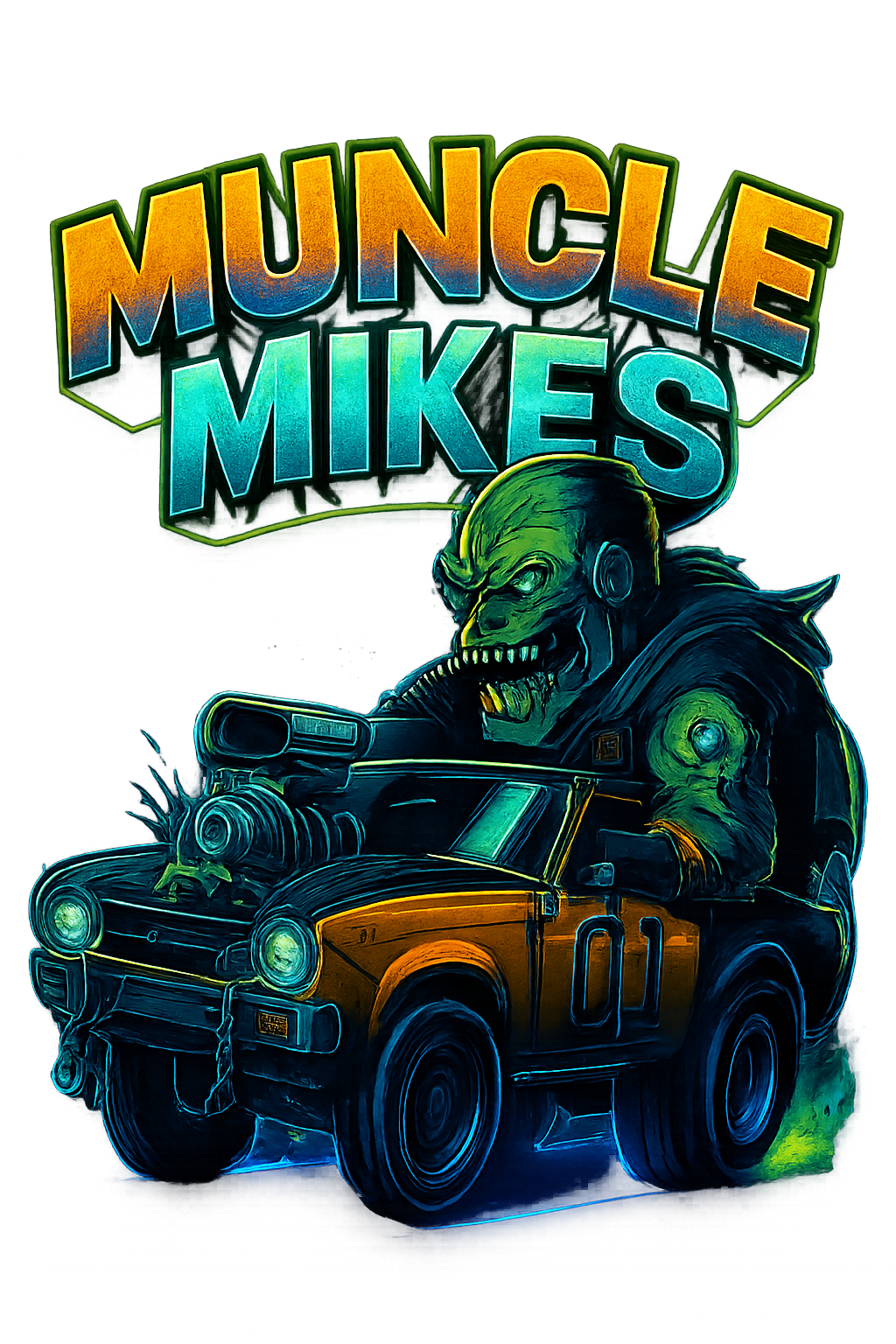 Muncle Mikes Hot Rod and Rat Rod Shirt Mayhem! Monster Rods! (038)