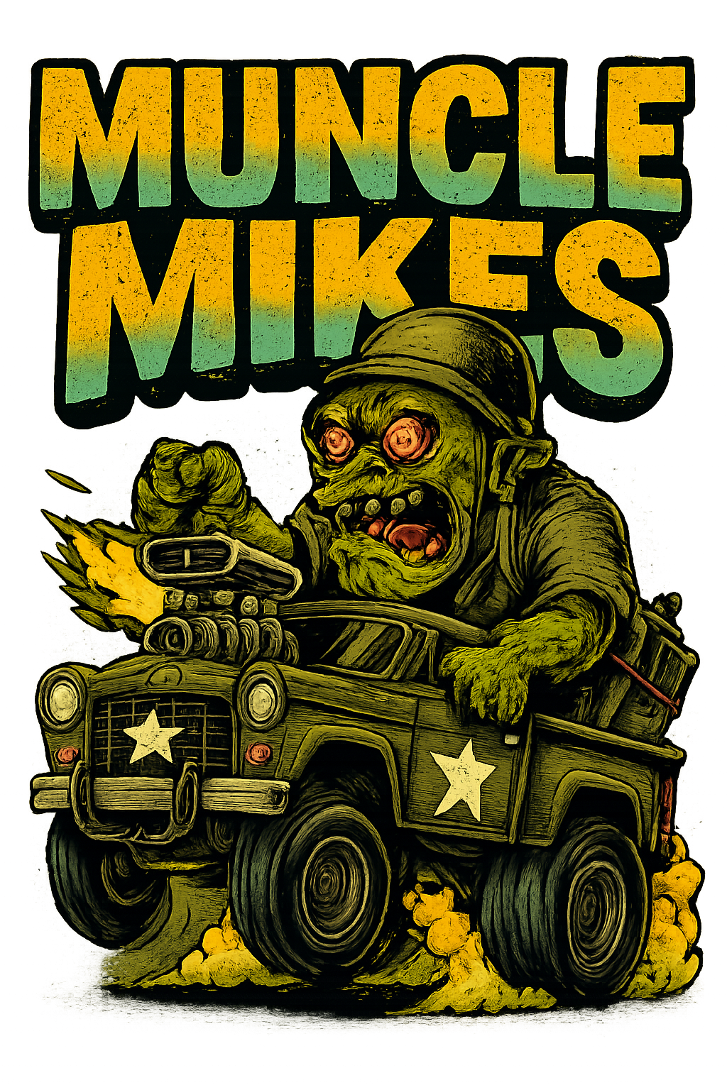 Muncle Mikes Hot Rod and Rat Rod Shirt Mayhem! Monster Rods! (039)