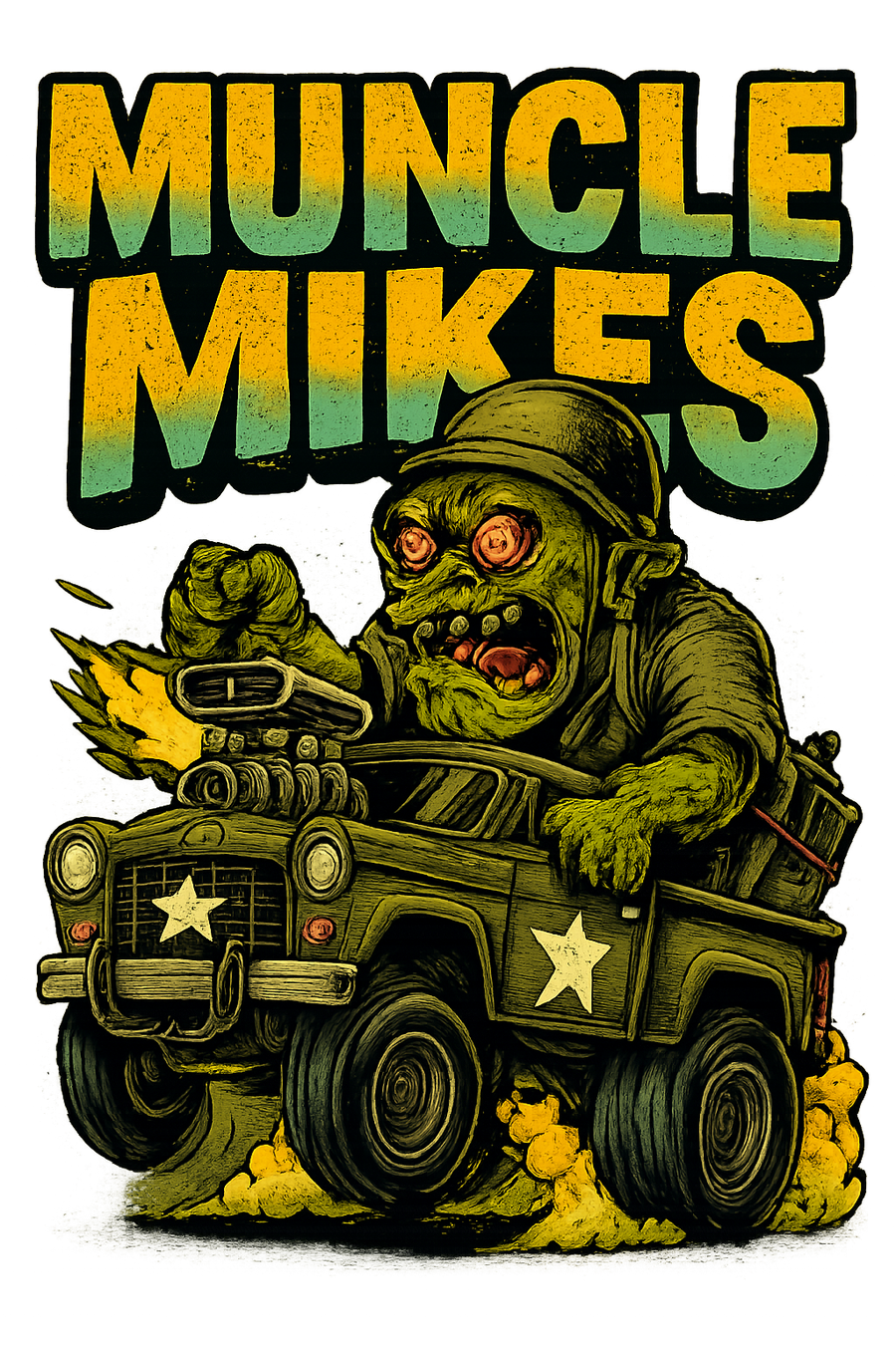 Muncle Mikes Hot Rod and Rat Rod Shirt Mayhem! Monster Rods! (039)