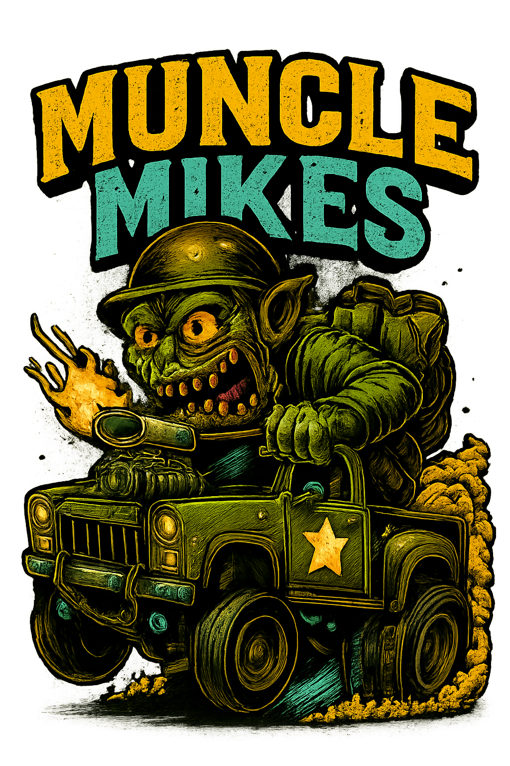 Muncle Mikes Hot Rod and Rat Rod Shirt Mayhem! Monster Rods! (040)