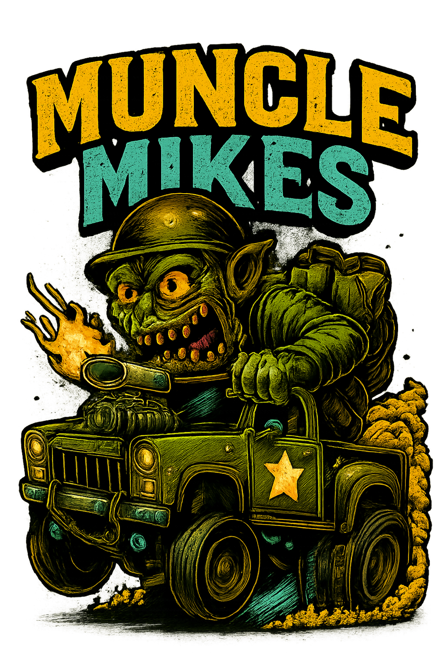 Muncle Mikes Hot Rod and Rat Rod Shirt Mayhem! Monster Rods! (040)