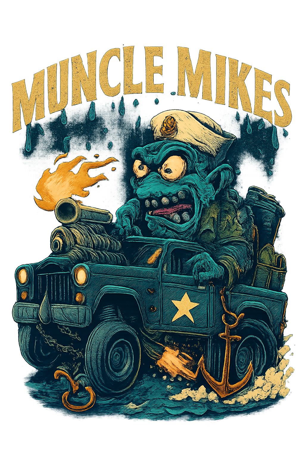 Muncle Mikes Hot Rod and Rat Rod Shirt Mayhem! Monster Rods! (041)