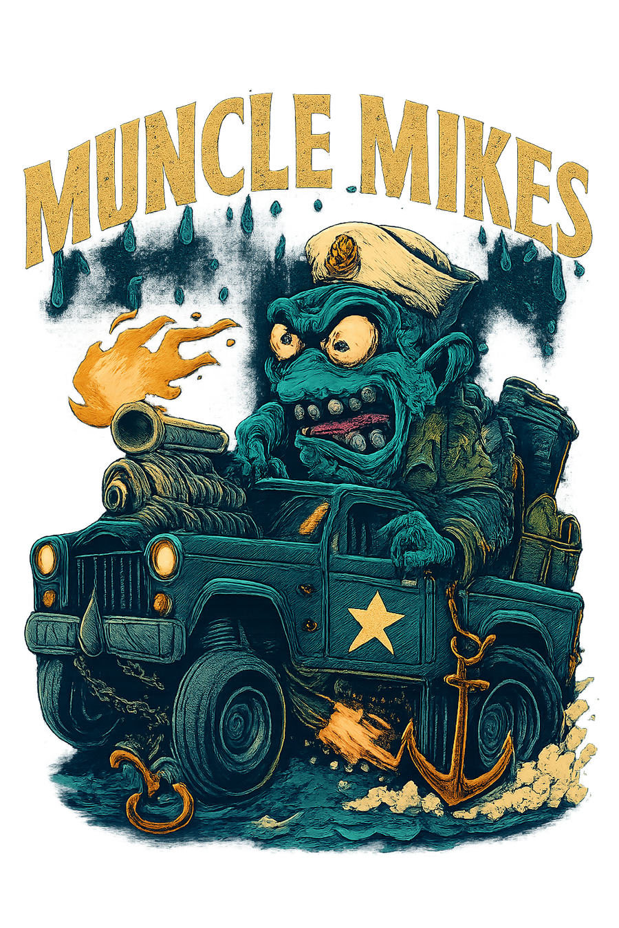 Muncle Mikes Hot Rod and Rat Rod Shirt Mayhem! Monster Rods! (041)