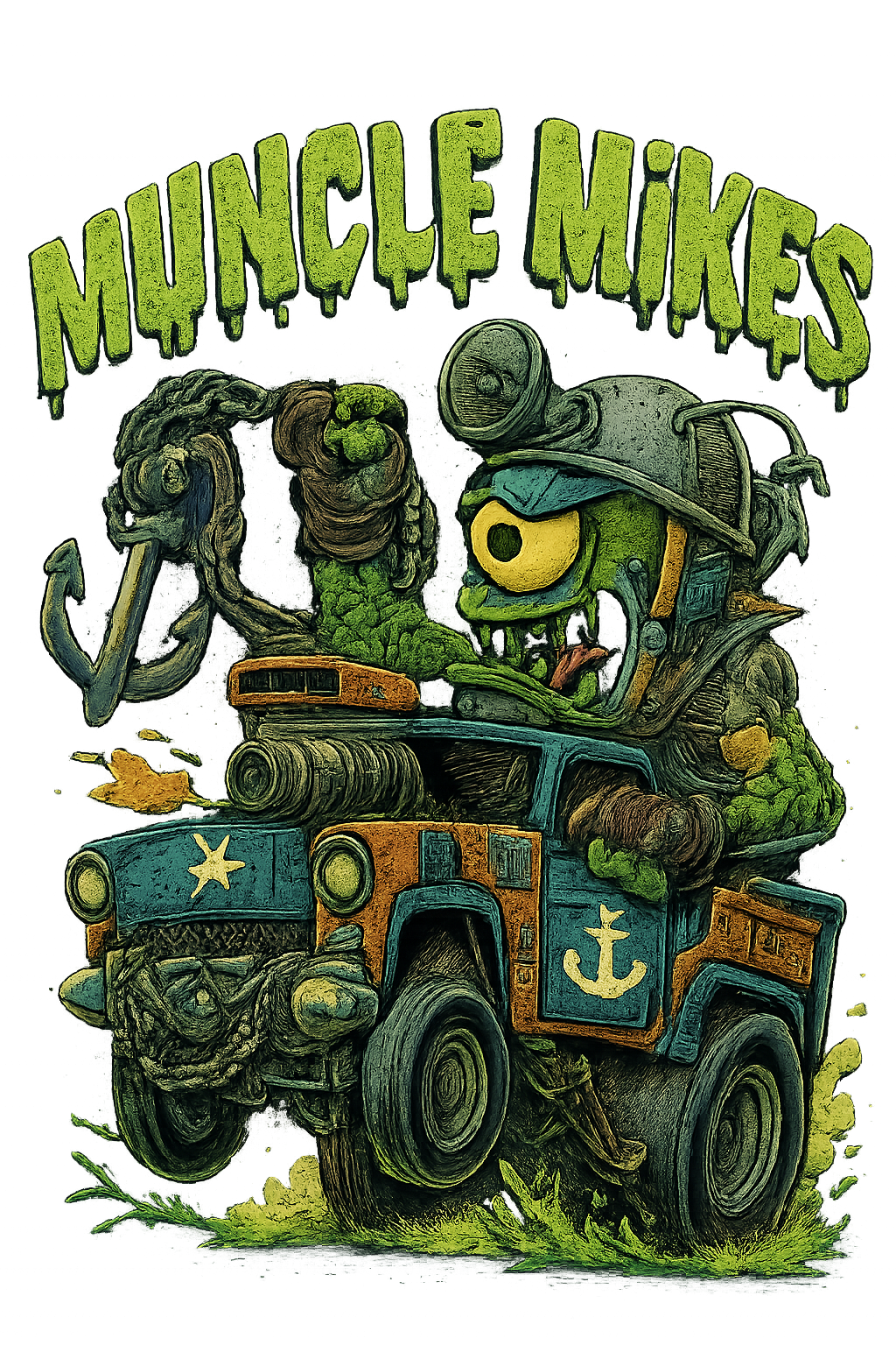 Muncle Mikes Hot Rod and Rat Rod Shirt Mayhem! Monster Rods! (042)