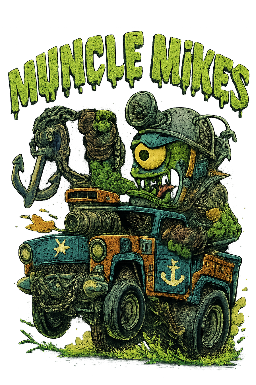 Muncle Mikes Hot Rod and Rat Rod Shirt Mayhem! Monster Rods! (042)
