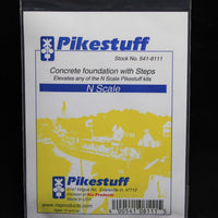 Pikestuff N Scale Concrete Foundation w/Steps — exact product view 3