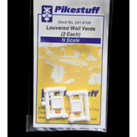 Pikestuff Louvered Wall Vents pkg(2) Each 3/8 x 3/8" Actual; 5 x 5 Scale Feet — exact product view 2