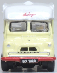 Oxford NCA030 Bedford CA Ice Cream Van Hockings, Cream/Red/White, 1:148 scale, front view