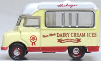 Oxford NCA030 Bedford CA Ice Cream Van Hockings, Cream/Red/White, 1:148 scale, left-side profile