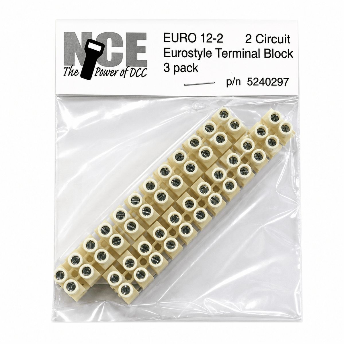 NCE0297 NCE Euro12-2 12-circuit terminal strip, 2-pack