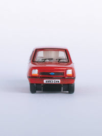 Oxford NFF001 Ford Fiesta Mk1, Venetian Red, 1:148 scale, front view