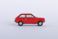 Oxford NFF001 Ford Fiesta Mk1, Venetian Red, 1:148 scale, right-side profile