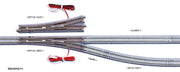 Urethane Tie 718mm (28 1/4″) Radius Turnout #6 (Right) (20-215) exact product view 2