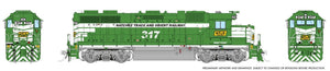 Rapido Home Shops Natchez Trace and Orient GP38 number 317