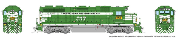Rapido Home Shops Natchez Trace and Orient GP38 number 317
