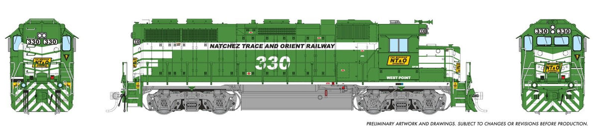 Rapido Home Shops Natchez Trace and Orient GP38 number 330