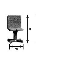 Plastruct O gauge White Urethane Steno Chair (2 per pack) — exact product reference