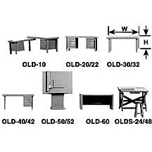 Plastruct O gauge White Styrene Flat Drawing Table ( 3 per pack) — exact product reference