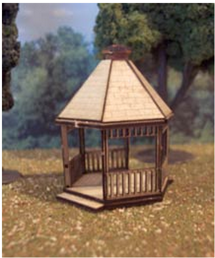 Osborn Model Kits 1081 HO Scale Gazebo Kit