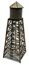 Osborn Model Kits 3066 Water Tower Wood Kit — N Scale finished example