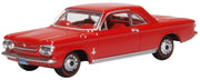 Oxford Diecast 87CH63002 1963 Chevrolet Corvair Coupe – Riverside Red, HO– product image 1