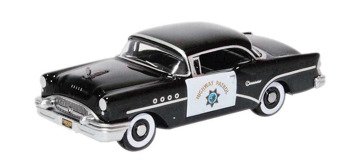 Oxford Diecast 87BC55003 1955 Buick Century California Highway Patrol – HO Scale– product image