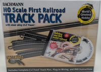 Bachmann HO Scale First Railroad E-Z Track Pack - product and package