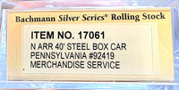 Bachmann N Scale Pennsylvania 92419 Merchandise Service Boxcar - product detail