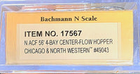 Bachmann N Scale Chicago & North Western 49043 Center-Flow Hopper - product detail