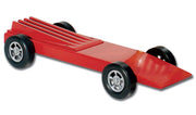 Assembled and painted P3935 Speed Racer example; paint and added wheel decoration are not included