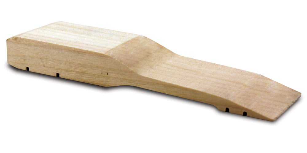 PineCar P3968 Stealth unfinished wood body with tapered nose and alternate axle grooves