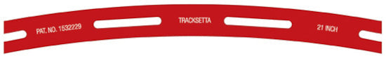 Tracksetta OOT21 curved track-laying template marked 21 inch
