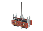 PECO PL-10E turnout motor showing the solenoid coils and extended metal operating pin