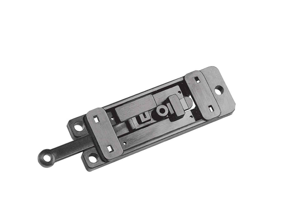 PECO PL-12 assembled turnout-motor adaptor base with linkage arm and spring mechanism
