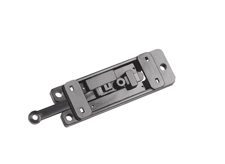 PECO PL-12 assembled turnout-motor adaptor base with linkage arm and spring mechanism