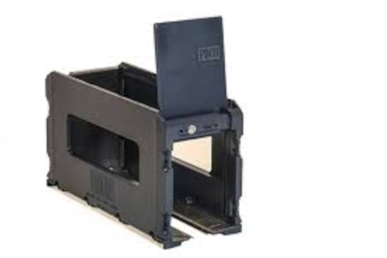 PECO PT-60 single Flexi Loco Lift with one sliding end door raised