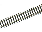 Close-up of PECO SL-300 rails and wooden-pattern sleepers